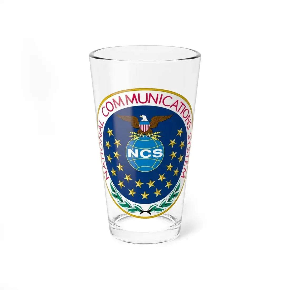 United States National Communications System - Pint Glass 16oz 16oz - Go Mug Yourself
