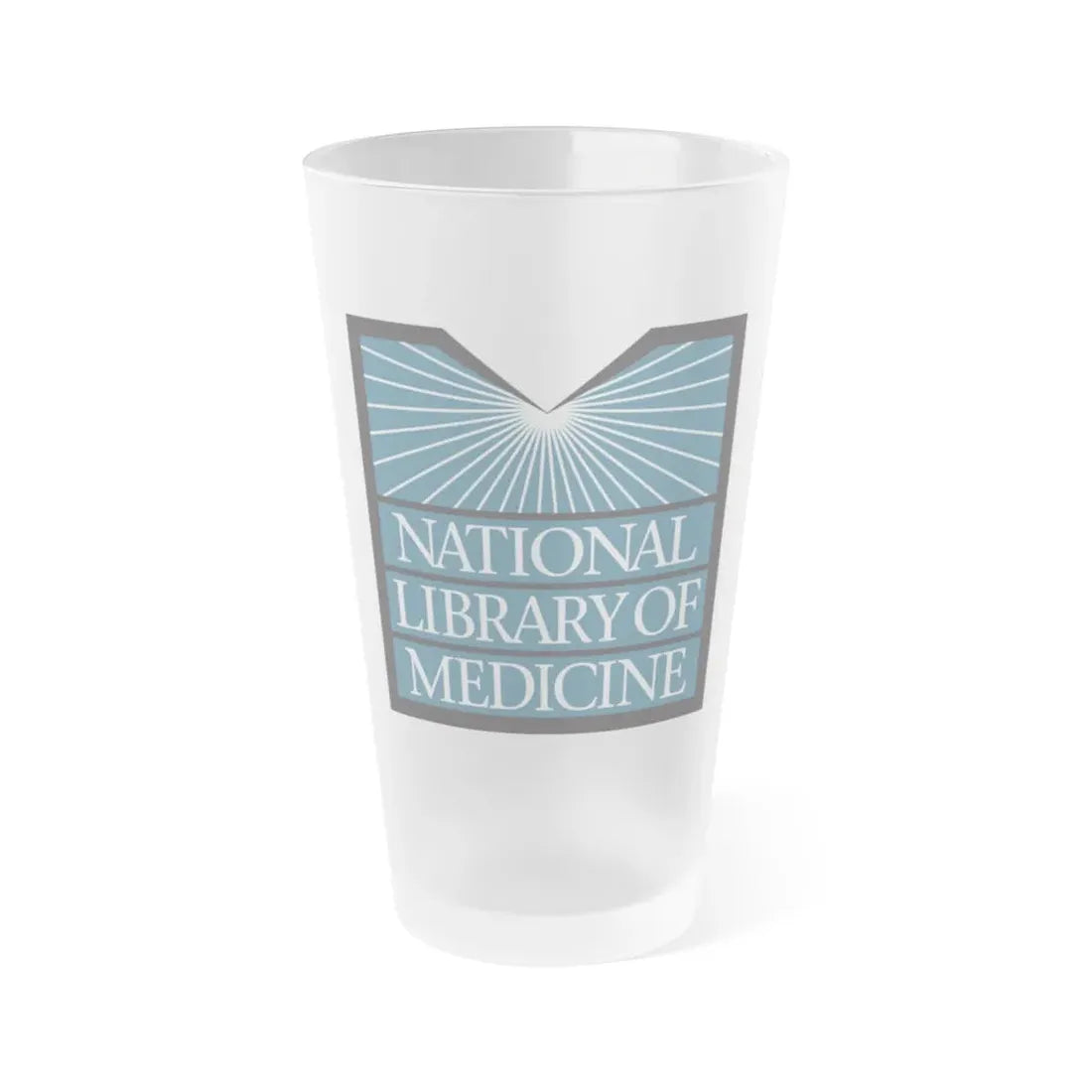 United States National Library Of Medicine - Frosted Pint Glass 16oz 16oz Frosted - Go Mug Yourself