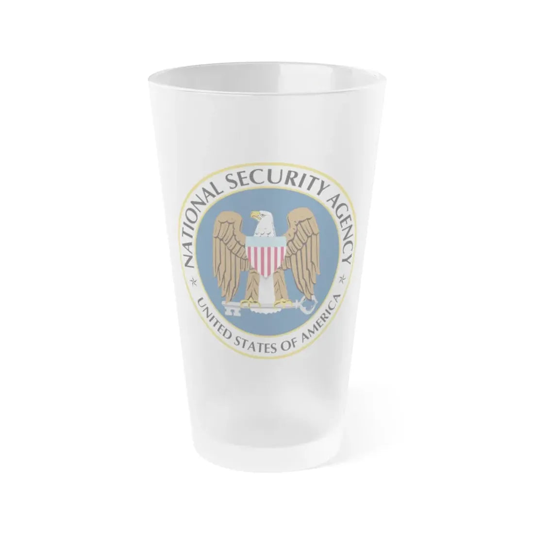 United States National Security Agency - Frosted Pint Glass 16oz 16oz Frosted - Go Mug Yourself