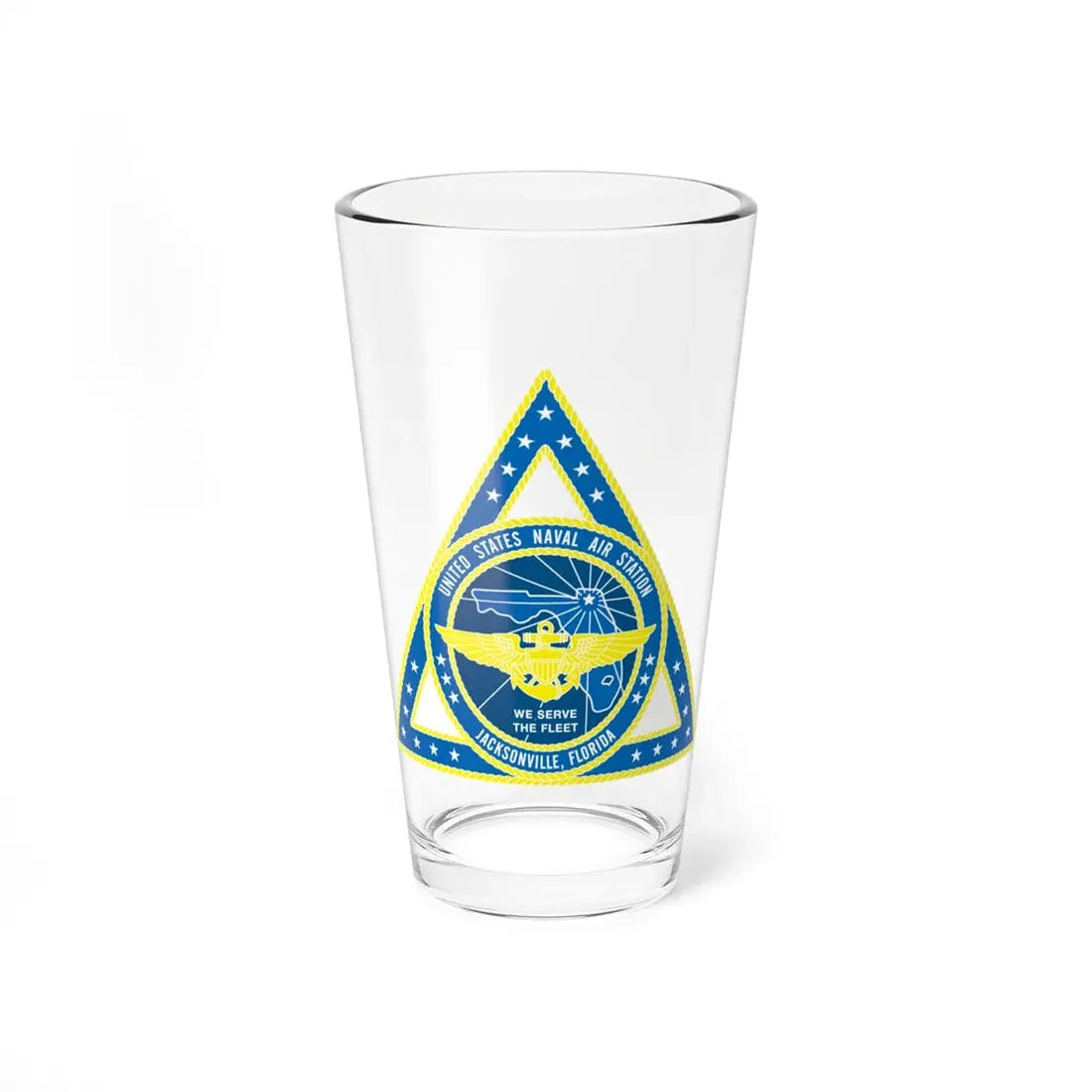 United States Naval Air Station Jacksonville FL (U.S. Navy) Pint Glass 16oz 16oz - Go Mug Yourself