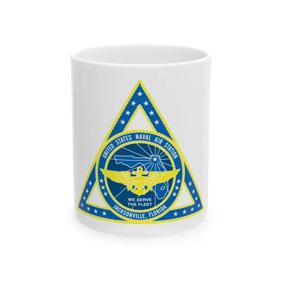 United States Naval Air Station Jacksonville FL (U.S. Navy) White Coffee Mug - Go Mug Yourself