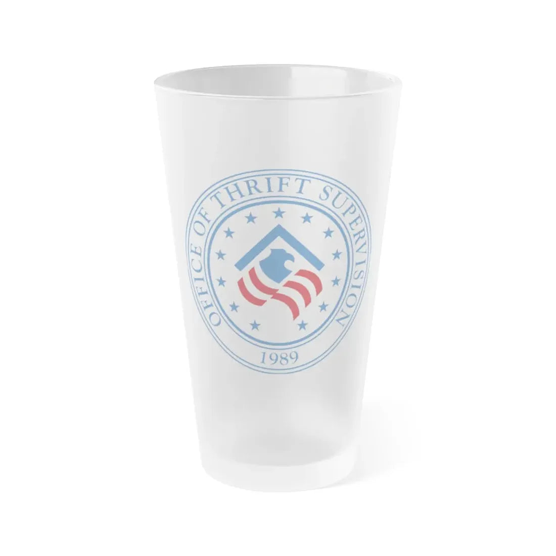 United States Office of Thrift Supervision - Frosted Pint Glass 16oz 16oz Frosted - Go Mug Yourself