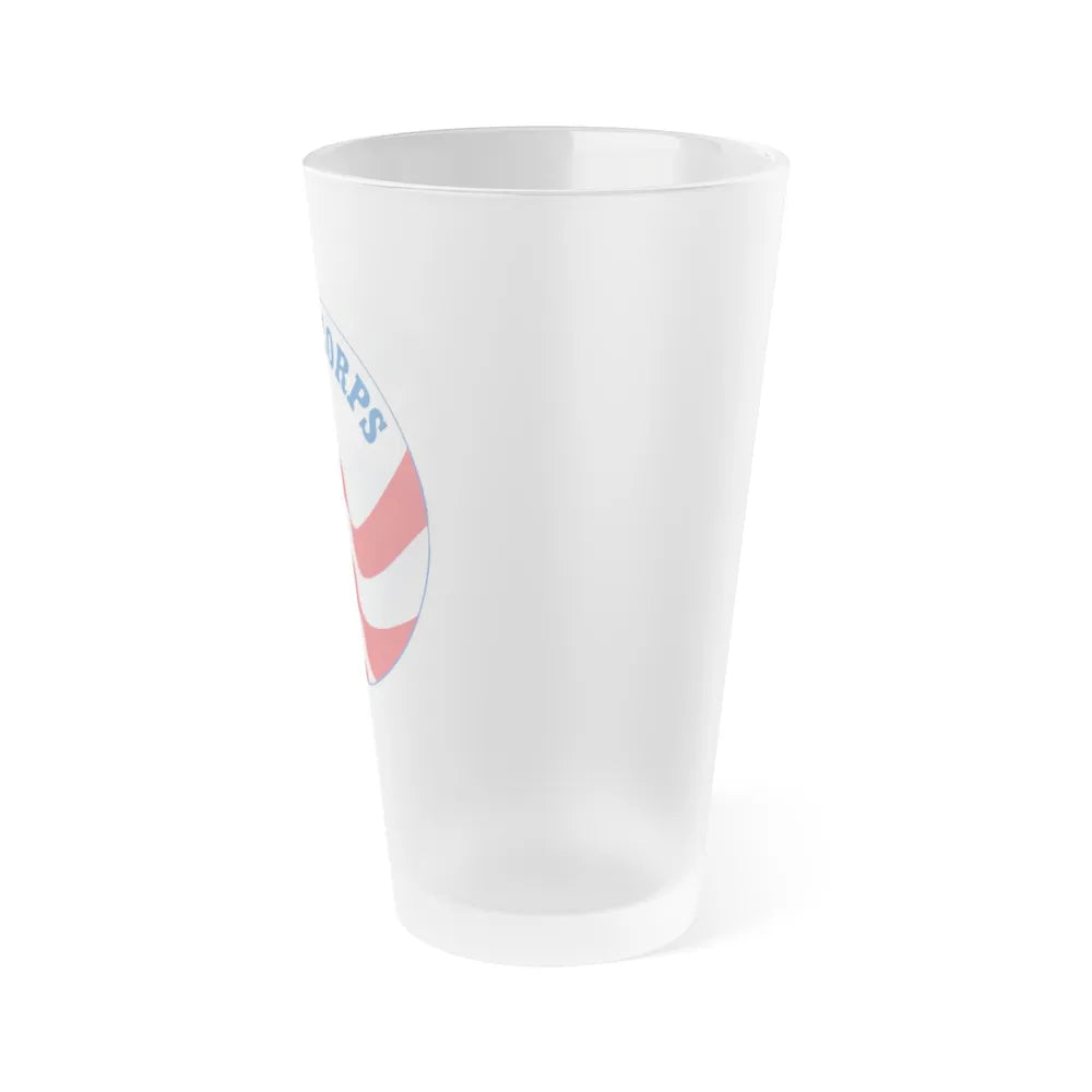 United States Peace Corps - Frosted Pint Glass 16oz-Go Mug Yourself