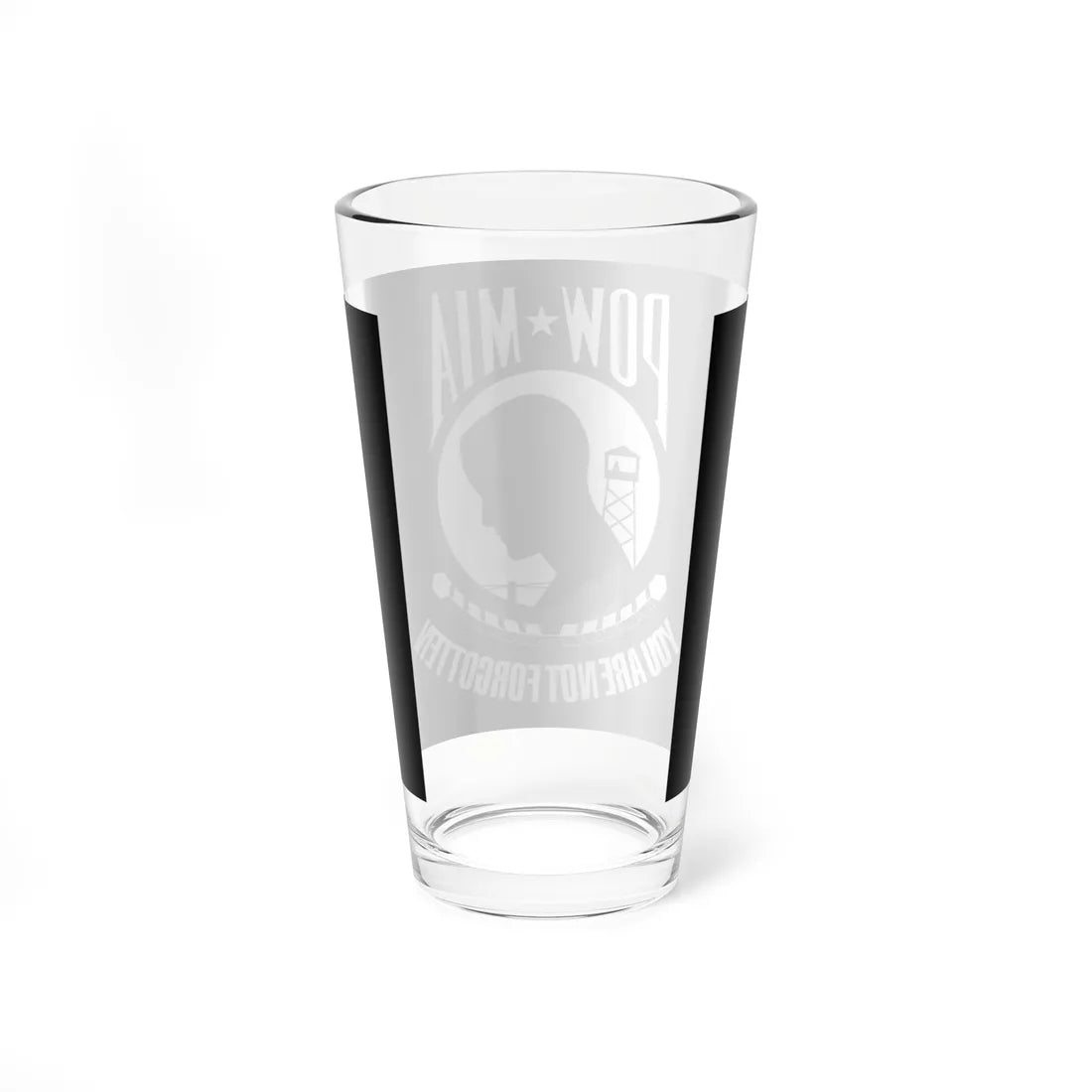 United States POW-MIA flag (United States) Pint Glass 16oz - Go Mug Yourself