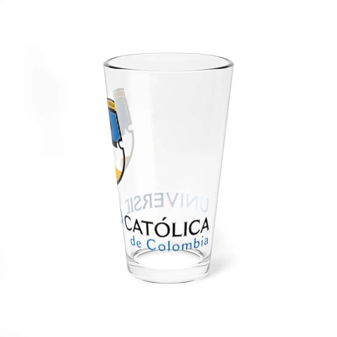 University Católica of Colombia logo (Colombia) (Coat of Arms) Pint Glass 16oz - Go Mug Yourself