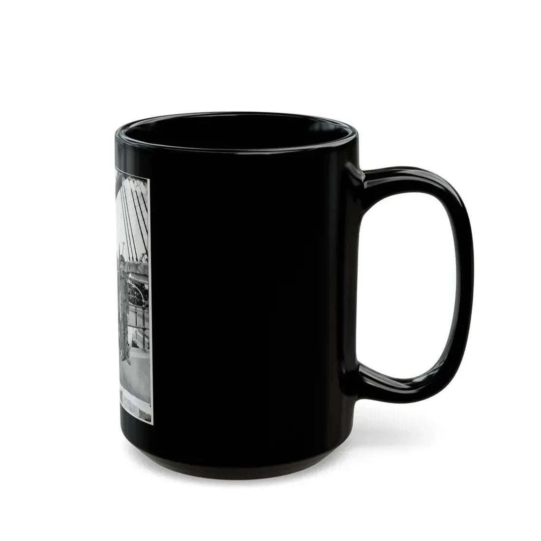 Unknown Location. Signalmen Of Rear Admiral John A. Dahlgren's Flagship Receiving A Message From The Georgia Shore (U.S. Civil War) Black Coffee Mug - Go Mug Yourself