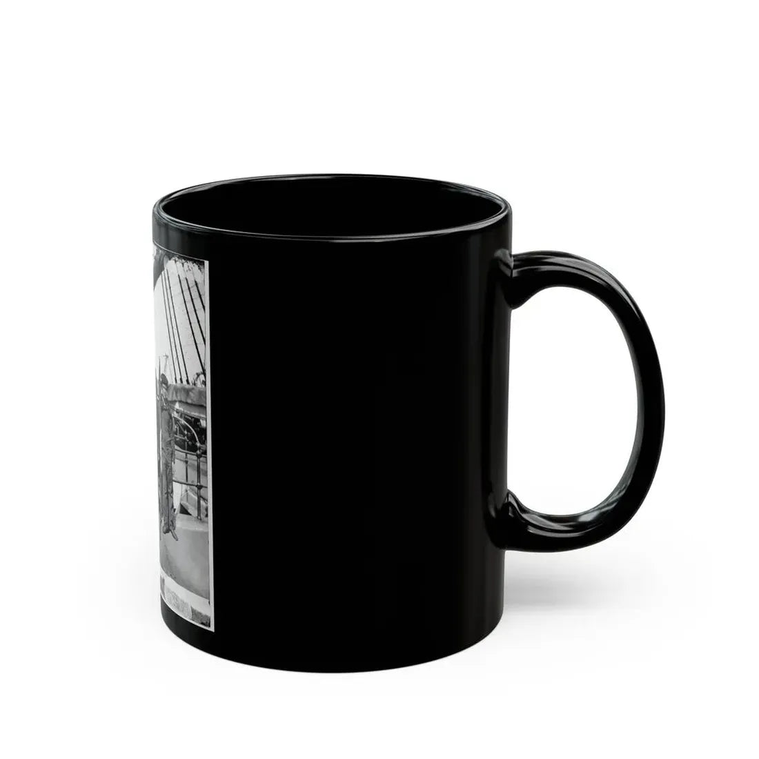 Unknown Location. Signalmen Of Rear Admiral John A. Dahlgren's Flagship Receiving A Message From The Georgia Shore (U.S. Civil War) Black Coffee Mug - Go Mug Yourself