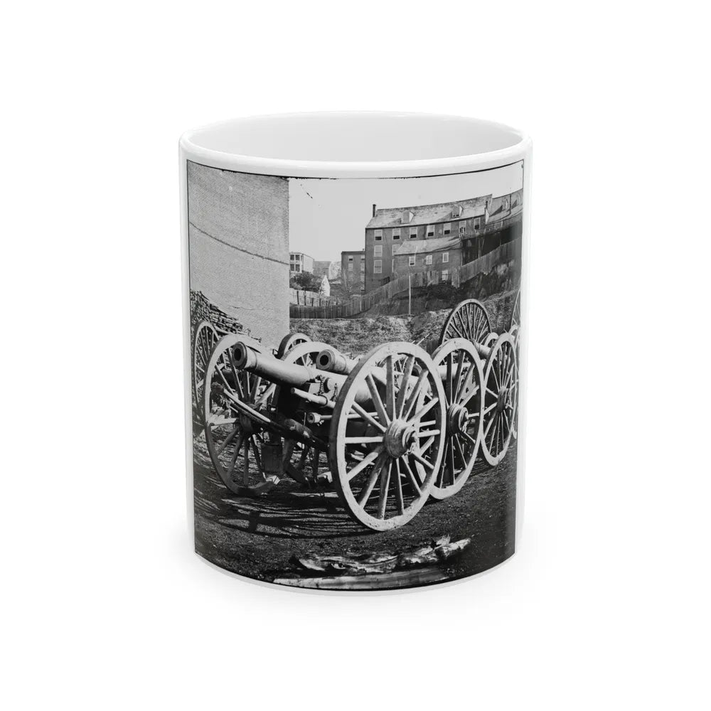 Unknown Location. 6-Pdr. Field Gun, Model 1841 (U.S. Civil War) White Coffee Mug-11oz-Go Mug Yourself