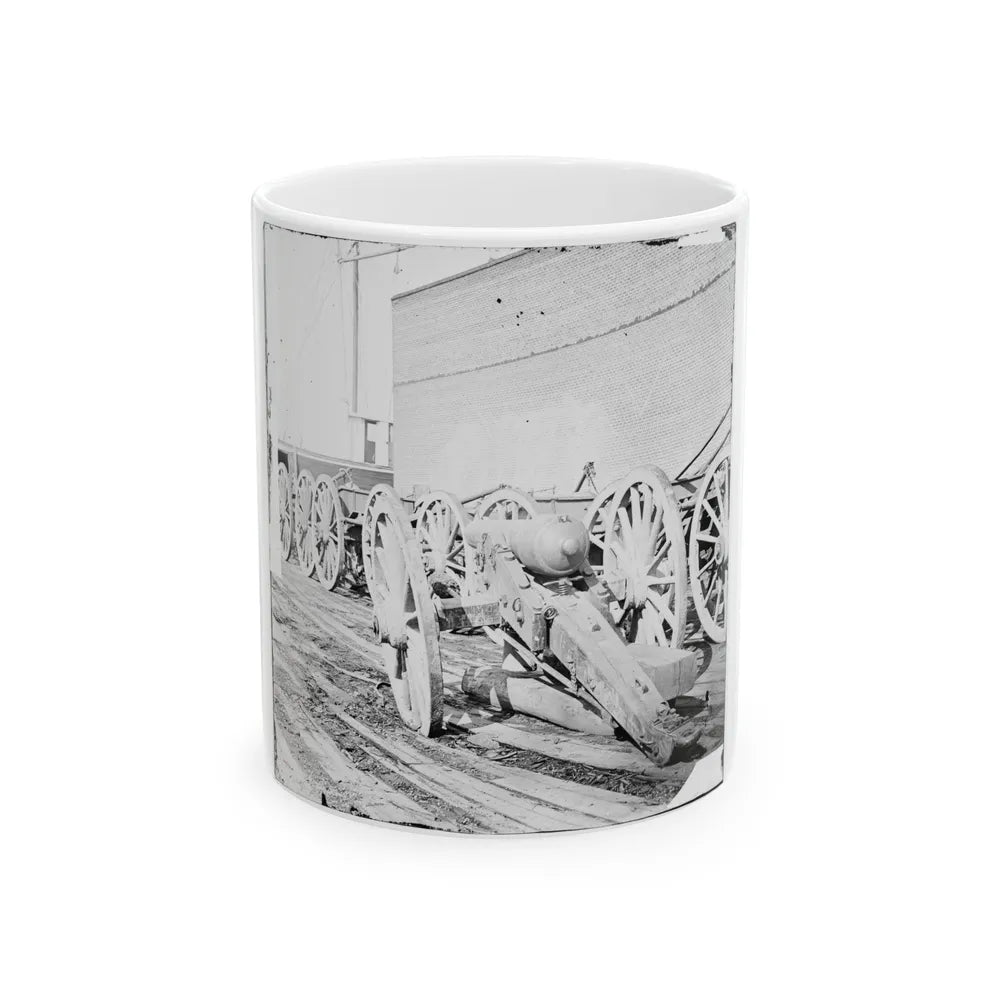 Unknown Location. Parrott Gun (U.S. Civil War) White Coffee Mug-11oz-Go Mug Yourself