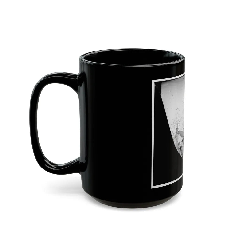 Unknown Location. Wagons And Camera Of Sam A. Cooley, U.S. Photographer, Department Of The South (U.S. Civil War) Black Coffee Mug-Go Mug Yourself