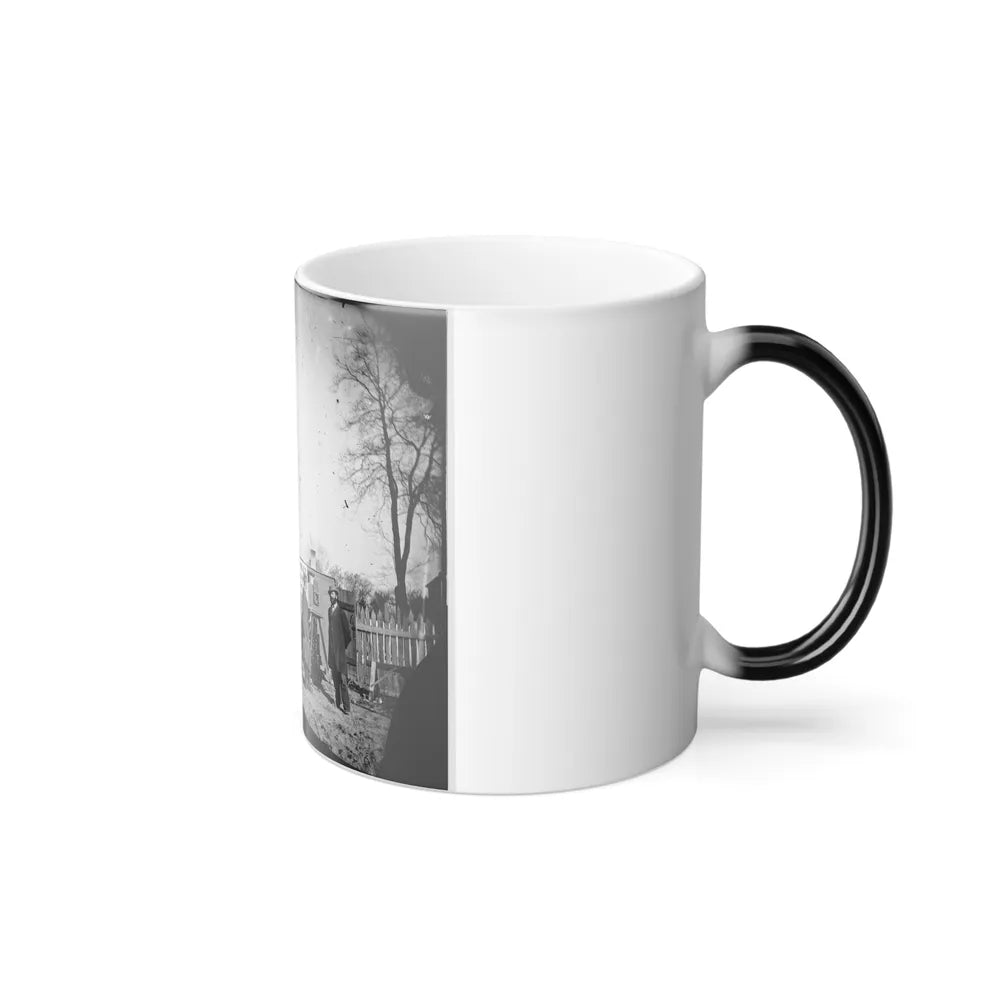 Unknown Location. Wagons and Camera of Sam A. Cooley, U.S. Photographer, Department of the South (U.S. Civil War) Color Changing Coffee Mug 11oz-Go Mug Yourself