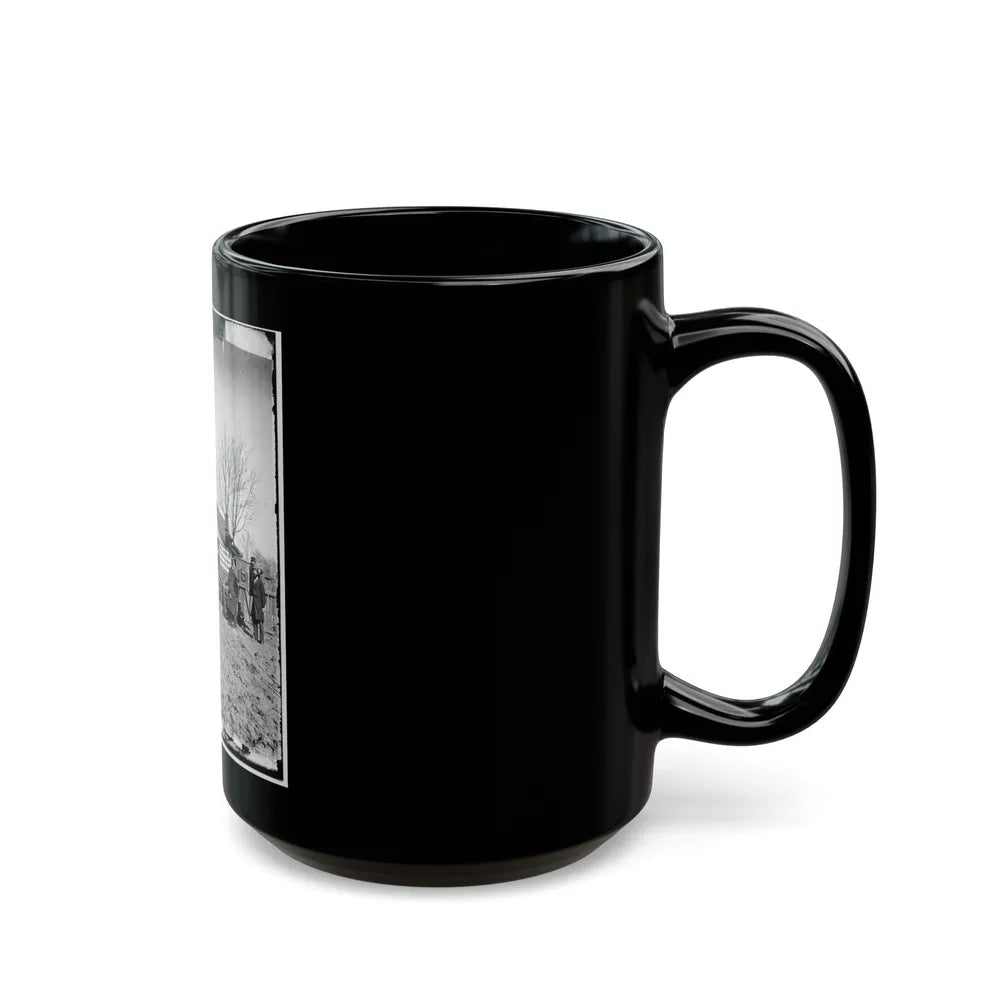 Unknown Location. Wagons And Camera Of Sam A. Cooley, U.S. Photographer, Department Of The South(2) (U.S. Civil War) Black Coffee Mug-Go Mug Yourself