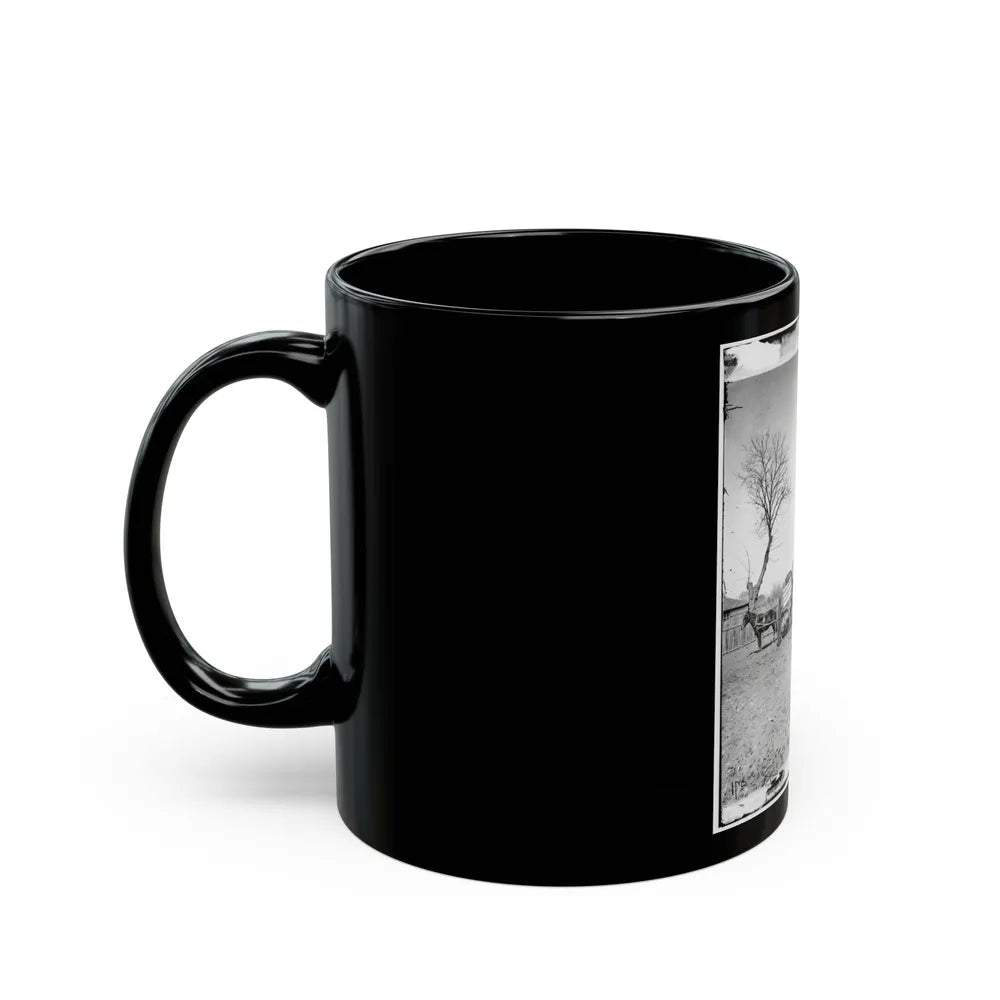 Unknown Location. Wagons And Camera Of Sam A. Cooley, U.S. Photographer, Department Of The South(2) (U.S. Civil War) Black Coffee Mug-Go Mug Yourself