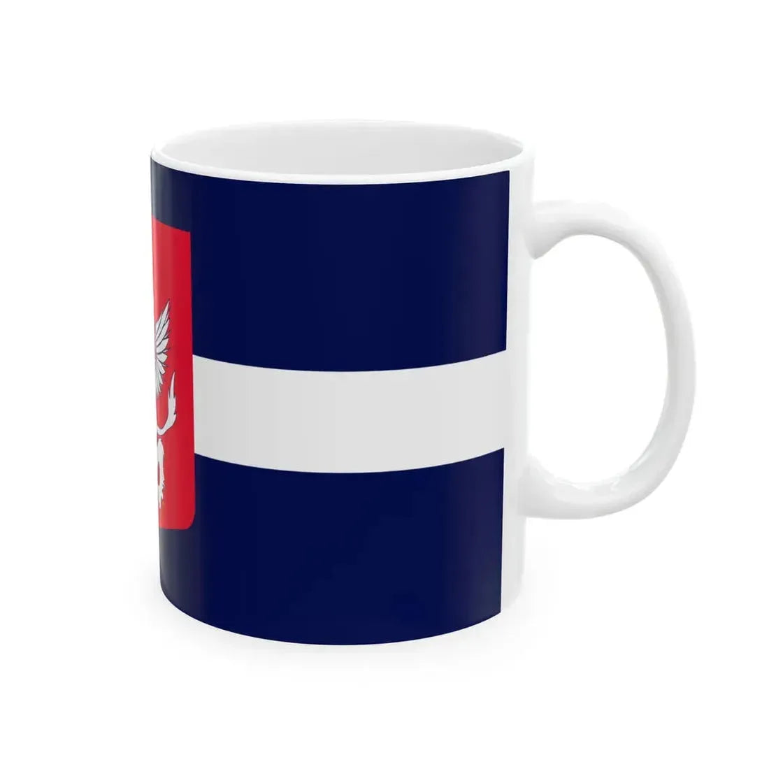 Unofficial Flag of Latgale (Latvia) White Coffee Mug - Go Mug Yourself