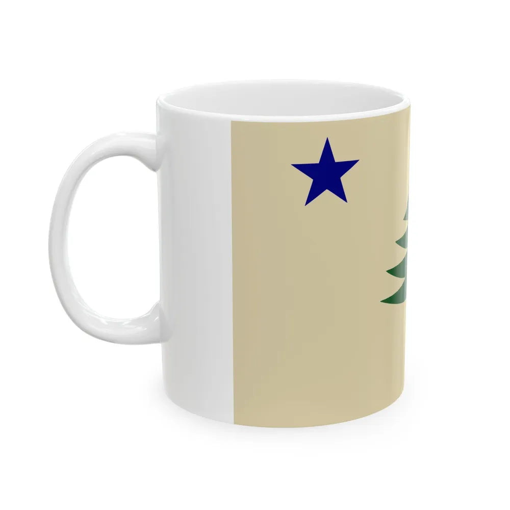 Unofficial flag of Maine (United States) White Coffee Mug - Go Mug Yourself