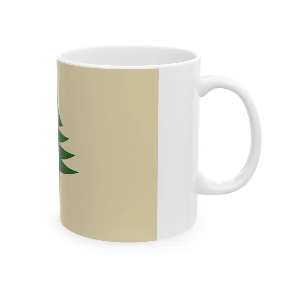Unofficial flag of Maine (United States) White Coffee Mug - Go Mug Yourself