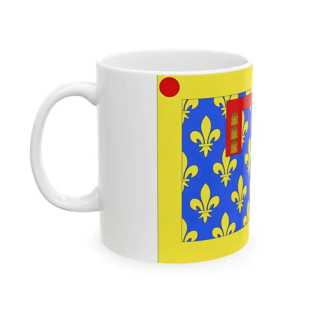 Unofficial Flag of Pas-De-Calais (France) White Coffee Mug - Go Mug Yourself