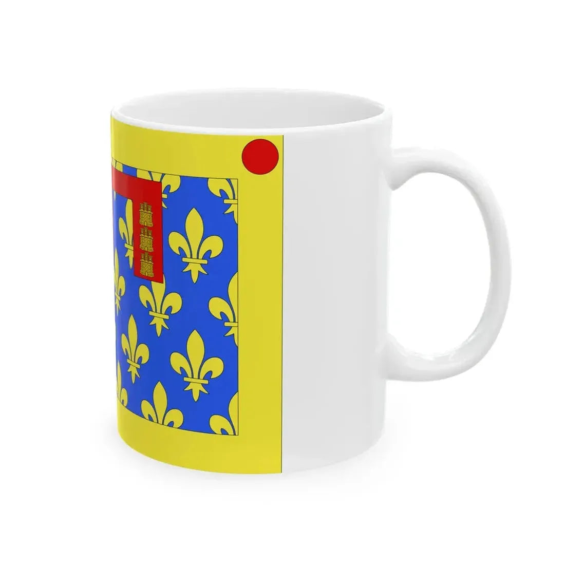 Unofficial Flag of Pas-De-Calais (France) White Coffee Mug - Go Mug Yourself