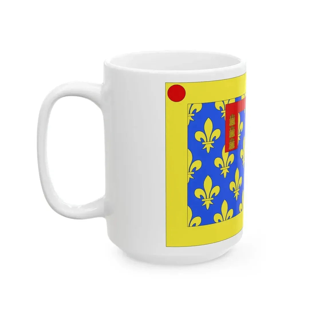 Unofficial Flag of Pas-De-Calais (France) White Coffee Mug - Go Mug Yourself