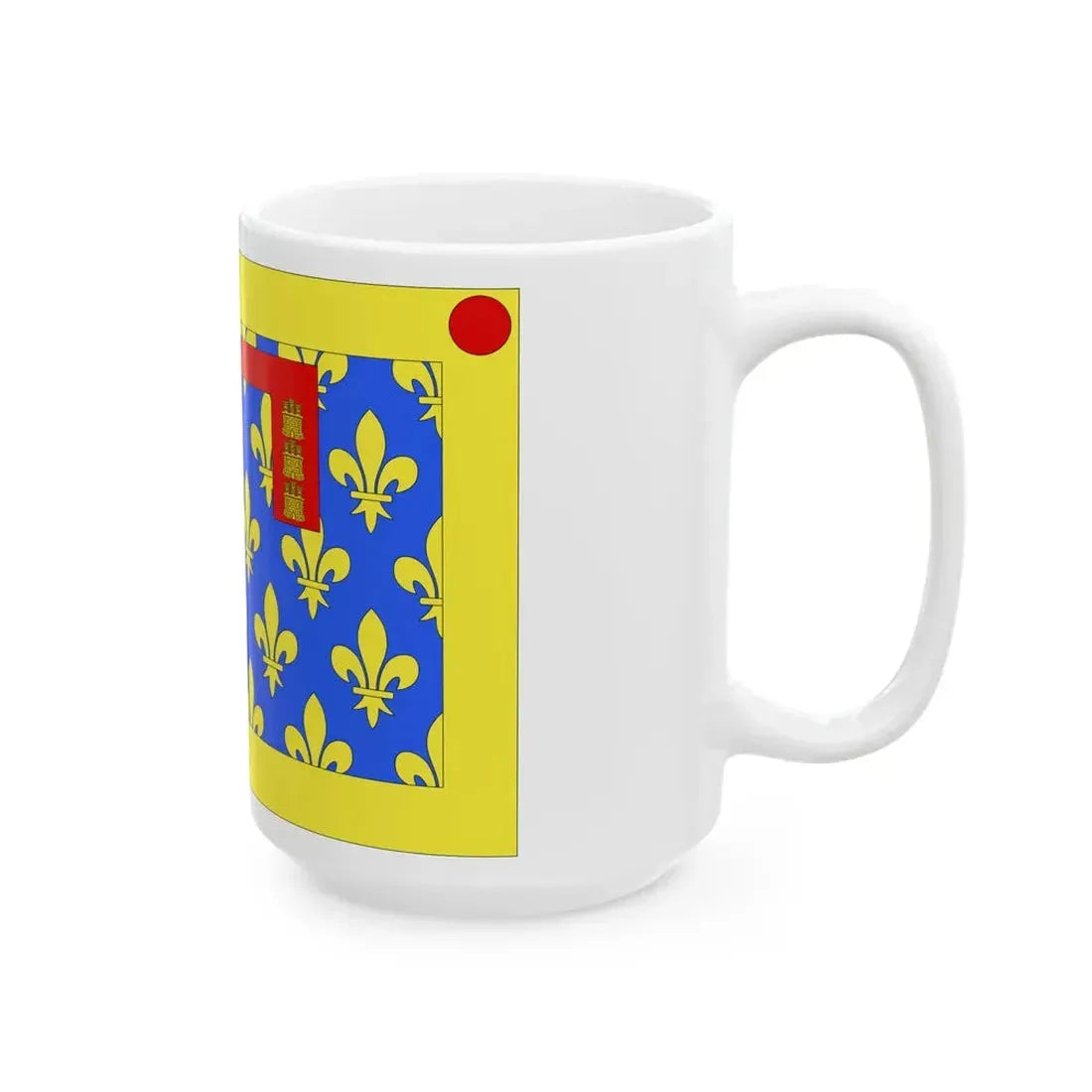 Unofficial Flag of Pas-De-Calais (France) White Coffee Mug - Go Mug Yourself