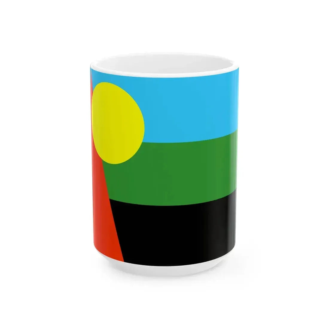 Unofficial flag of Reunion MLK (France) White Coffee Mug 15oz - Go Mug Yourself