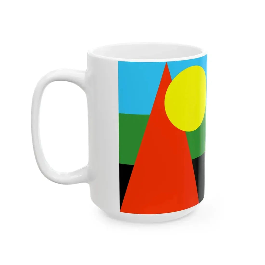 Unofficial flag of Reunion MLK (France) White Coffee Mug - Go Mug Yourself