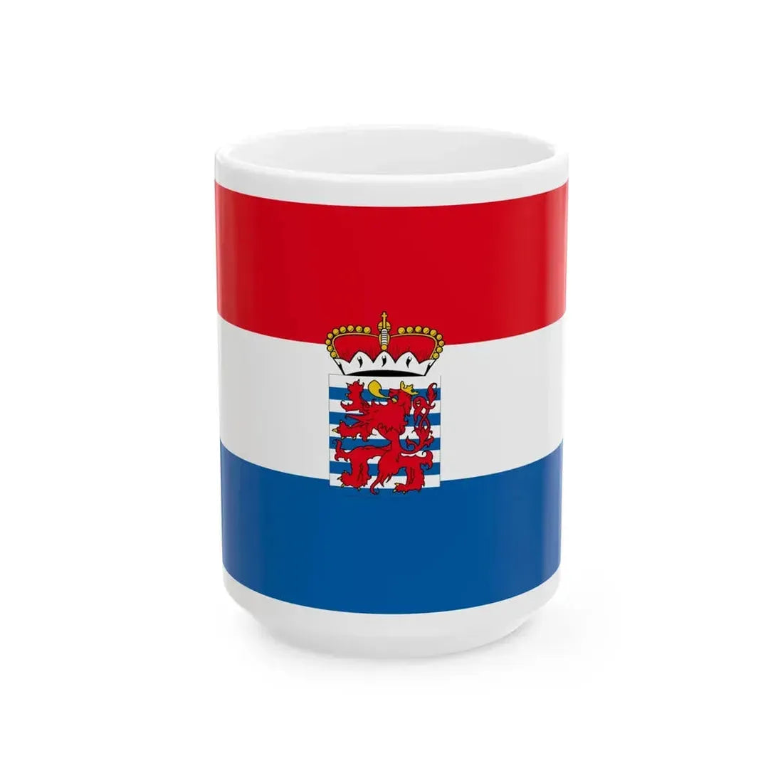 Unofficial flag of the province of Luxembourg (Belgium) White Coffee Mug 15oz - Go Mug Yourself