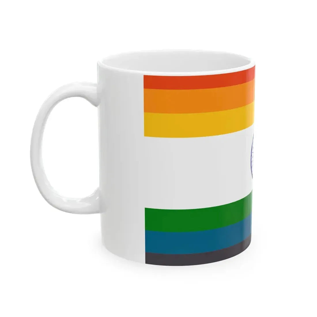 Unofficial Pride flag India (India) White Coffee Mug - Go Mug Yourself