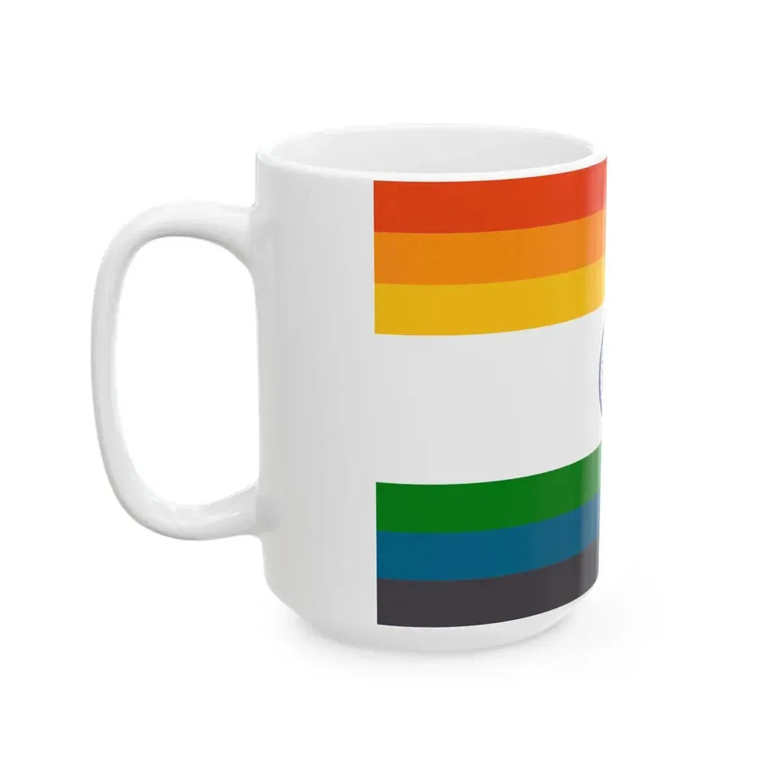 Unofficial Pride flag India (India) White Coffee Mug - Go Mug Yourself