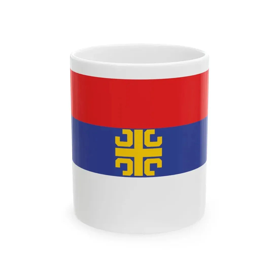 Unofficial Serbian flag (Serbia) White Coffee Mug 11oz - Go Mug Yourself