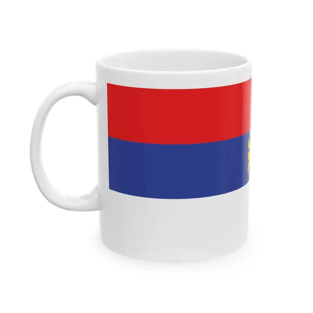 Unofficial Serbian flag (Serbia) White Coffee Mug - Go Mug Yourself