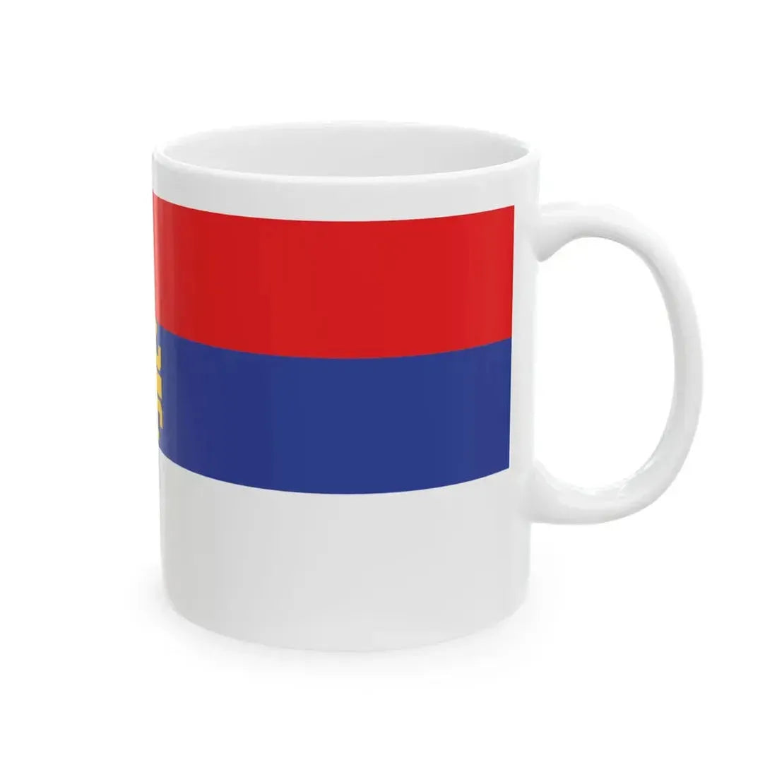 Unofficial Serbian flag (Serbia) White Coffee Mug - Go Mug Yourself