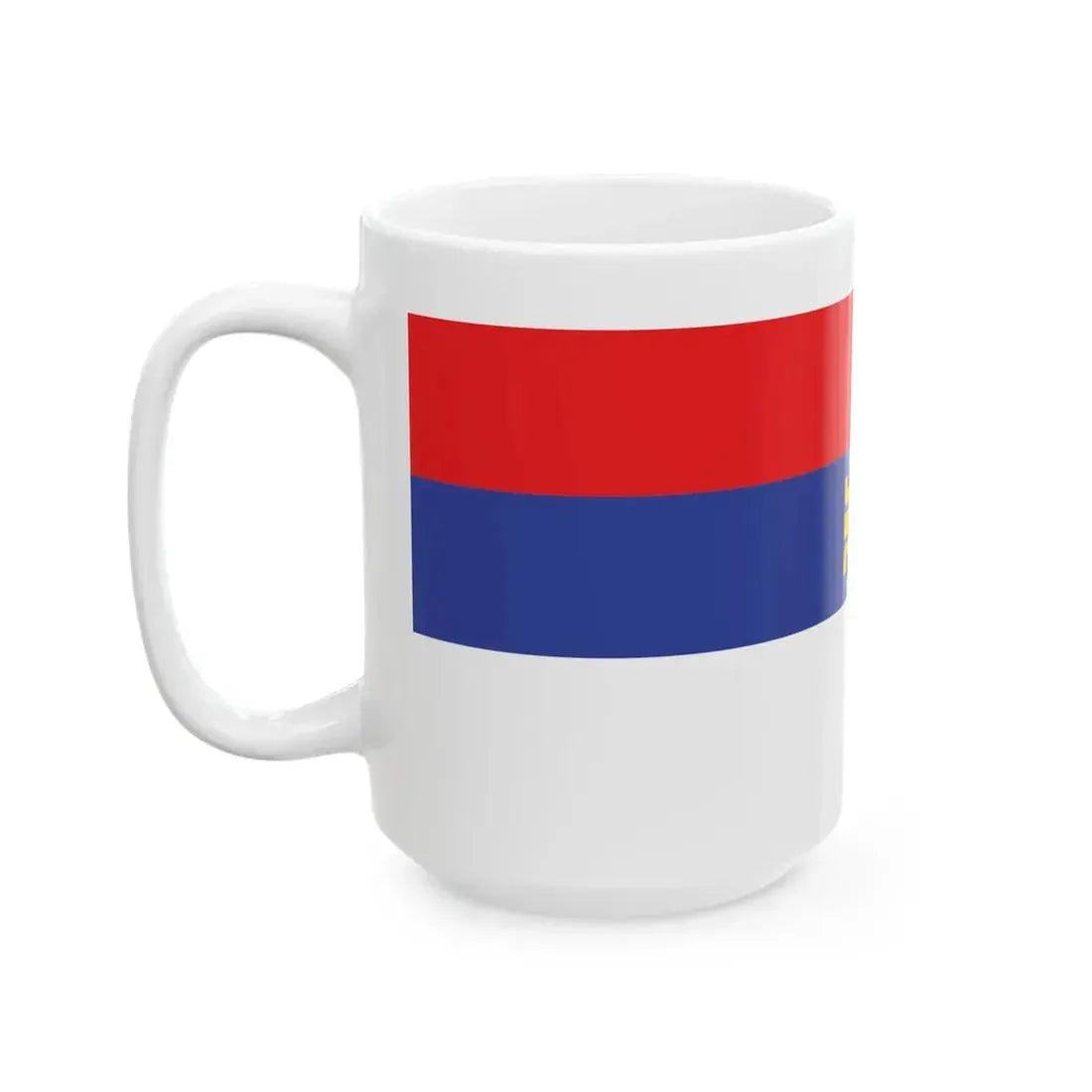 Unofficial Serbian flag (Serbia) White Coffee Mug - Go Mug Yourself