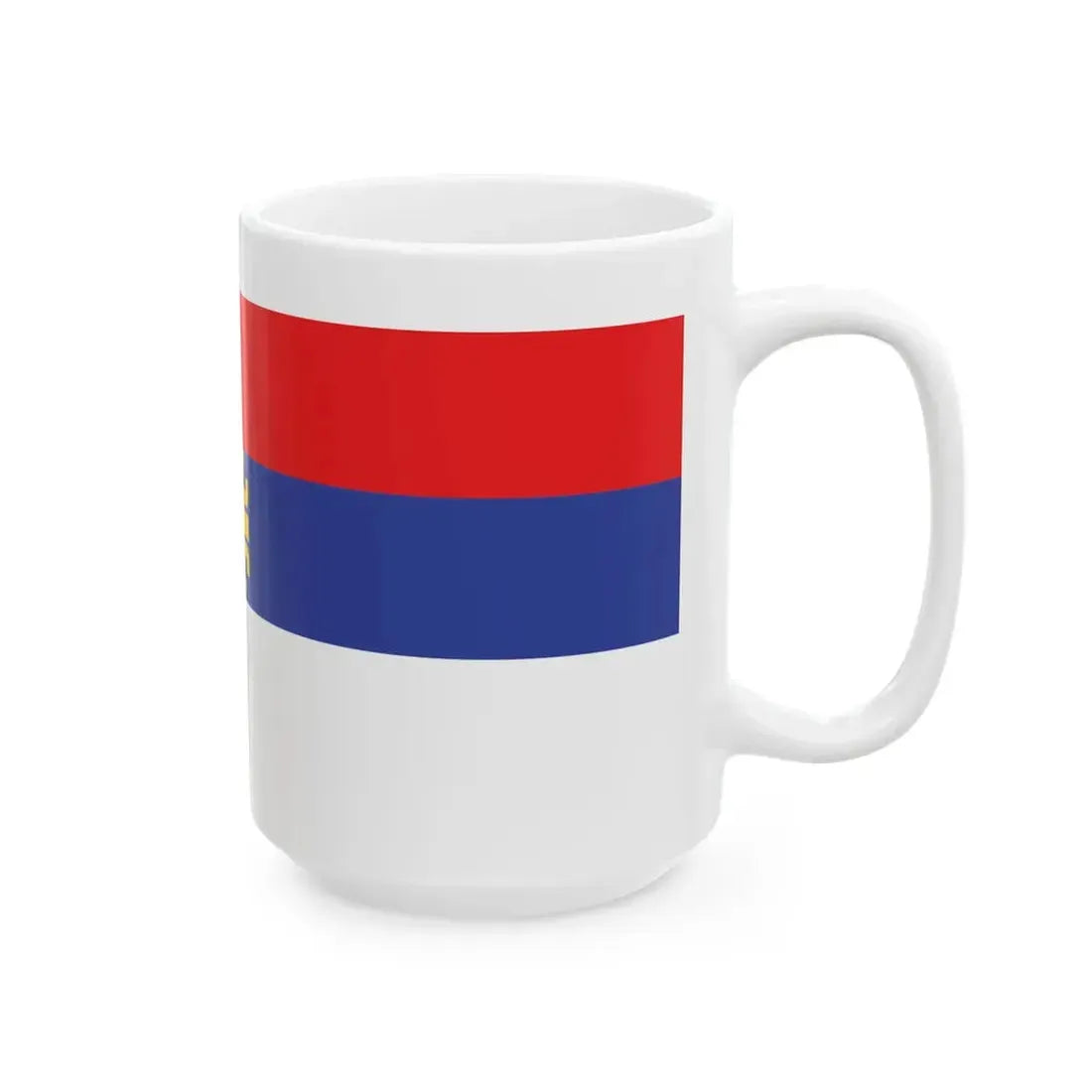 Unofficial Serbian flag (Serbia) White Coffee Mug - Go Mug Yourself