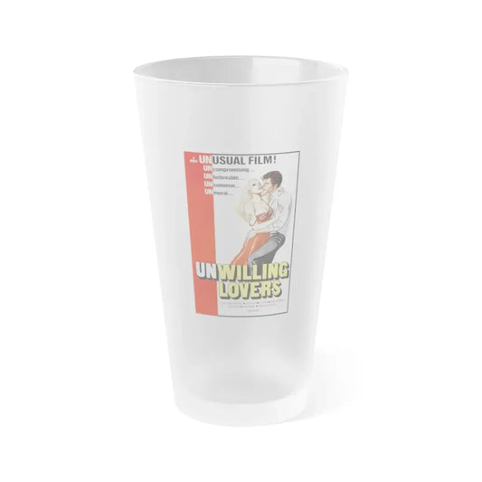 UNWILLING LOVERS 1977 Movie Poster - Frosted Pint Glass 16oz 16oz Frosted - Go Mug Yourself