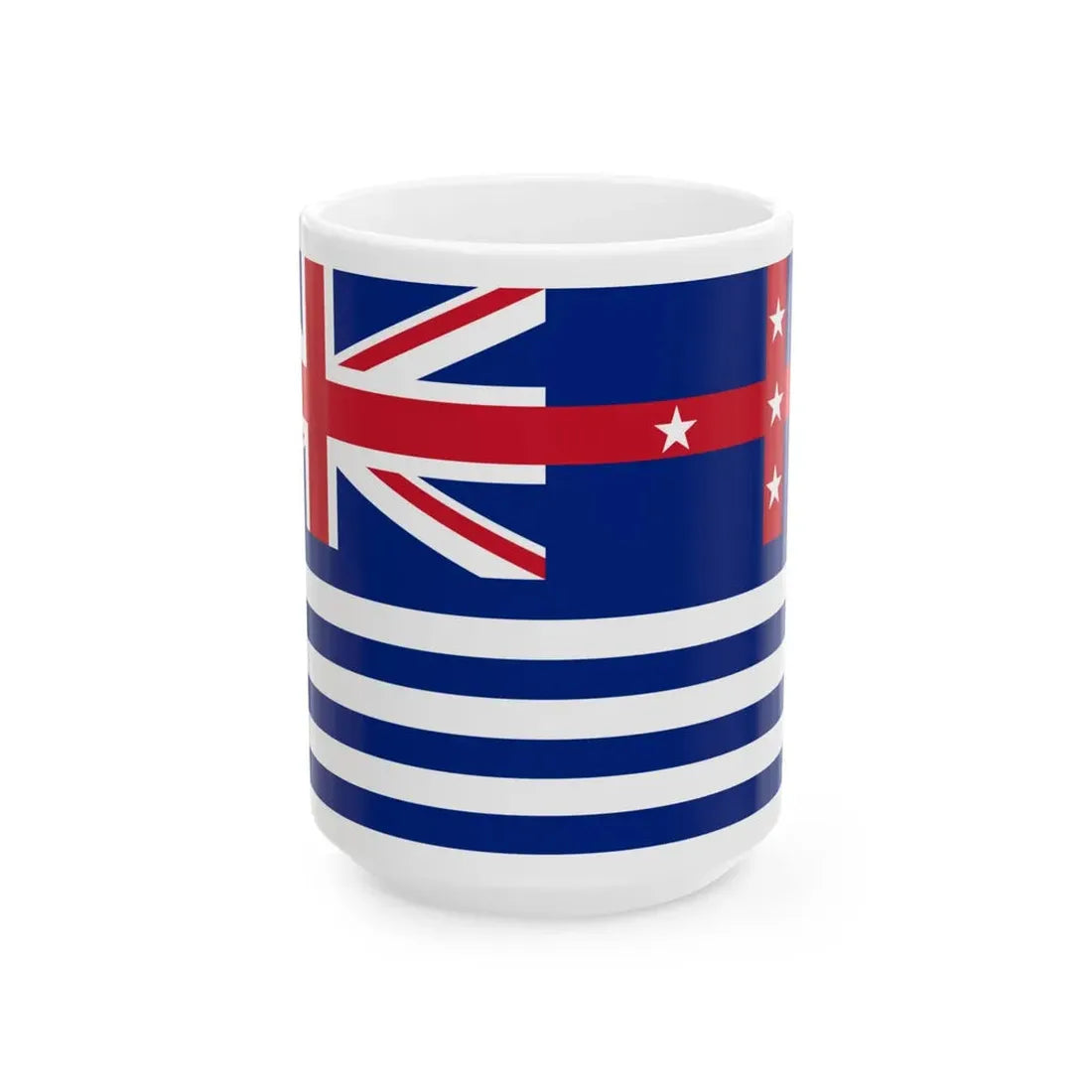 Upper Murray River Flag - White Coffee Mug 15oz - Go Mug Yourself