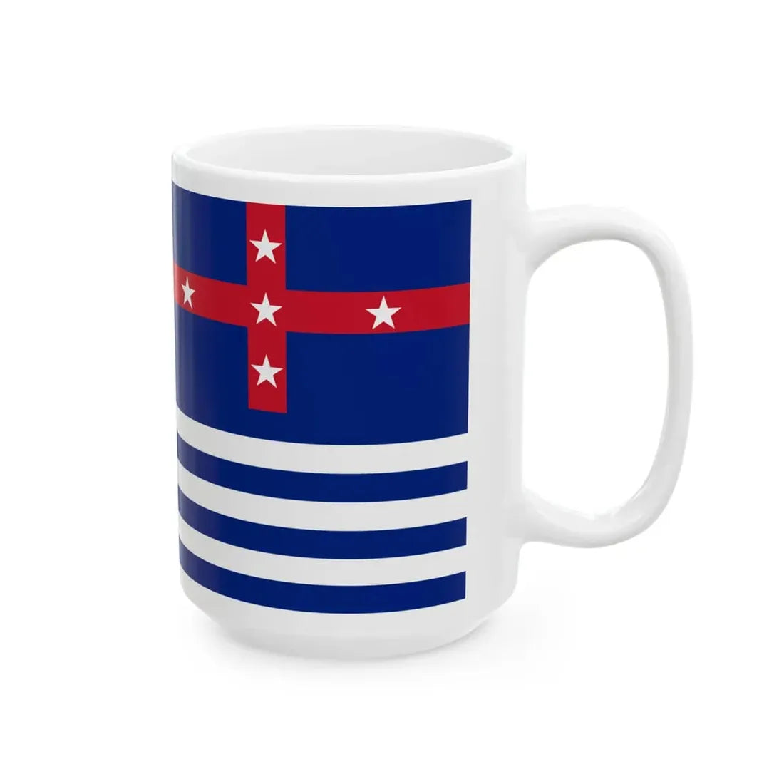 Upper Murray River Flag - White Coffee Mug - Go Mug Yourself