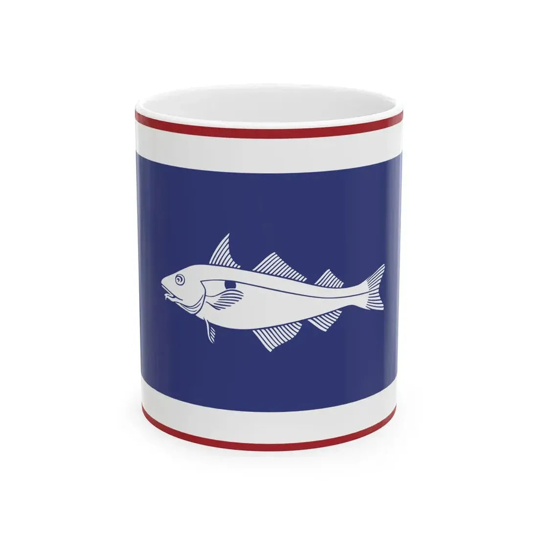 Urker vlag met schelvis 25-12-2016 (Netherlands) White Coffee Mug 11oz - Go Mug Yourself