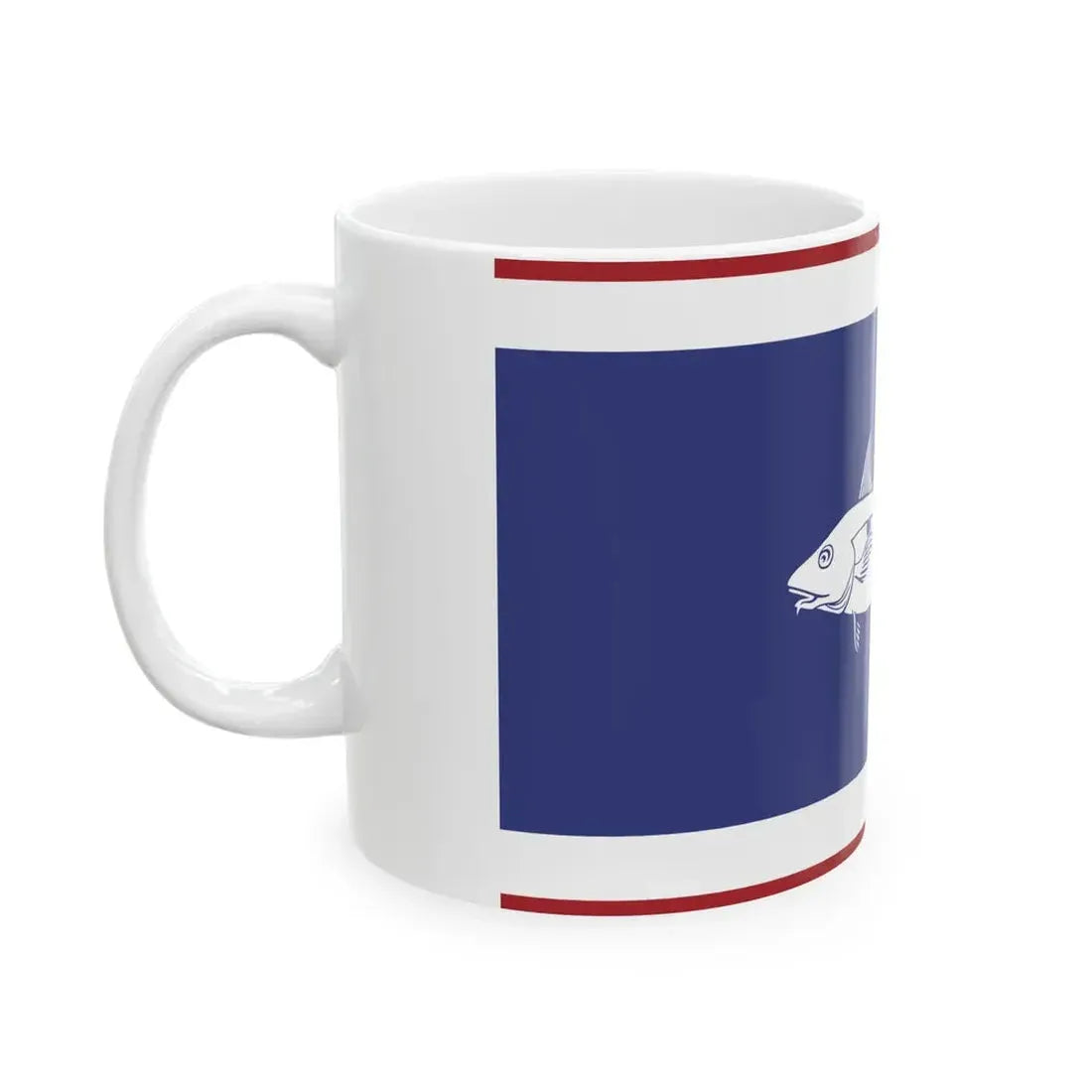 Urker vlag met schelvis 25-12-2016 (Netherlands) White Coffee Mug - Go Mug Yourself