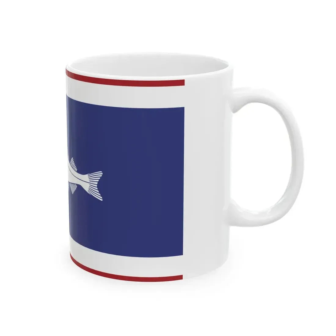 Urker vlag met schelvis 25-12-2016 (Netherlands) White Coffee Mug - Go Mug Yourself