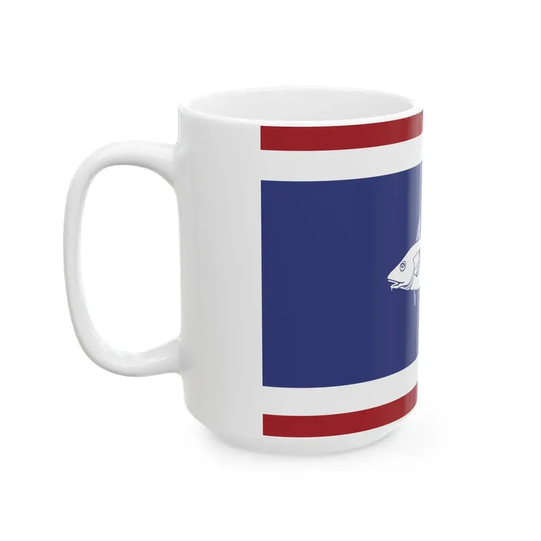 Urker vlag met schelvis 25-12-2016 (Netherlands) White Coffee Mug - Go Mug Yourself