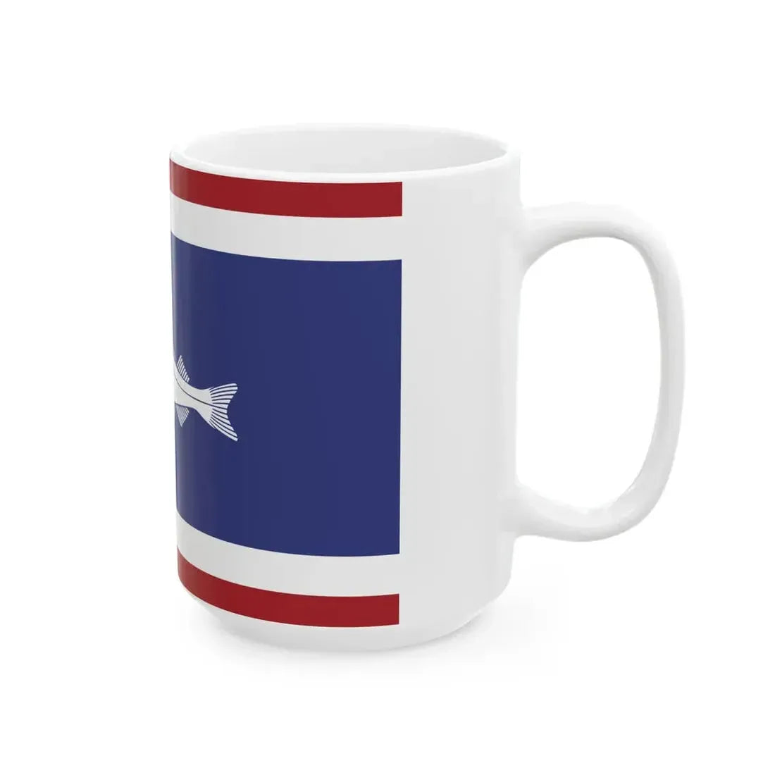 Urker vlag met schelvis 25-12-2016 (Netherlands) White Coffee Mug - Go Mug Yourself