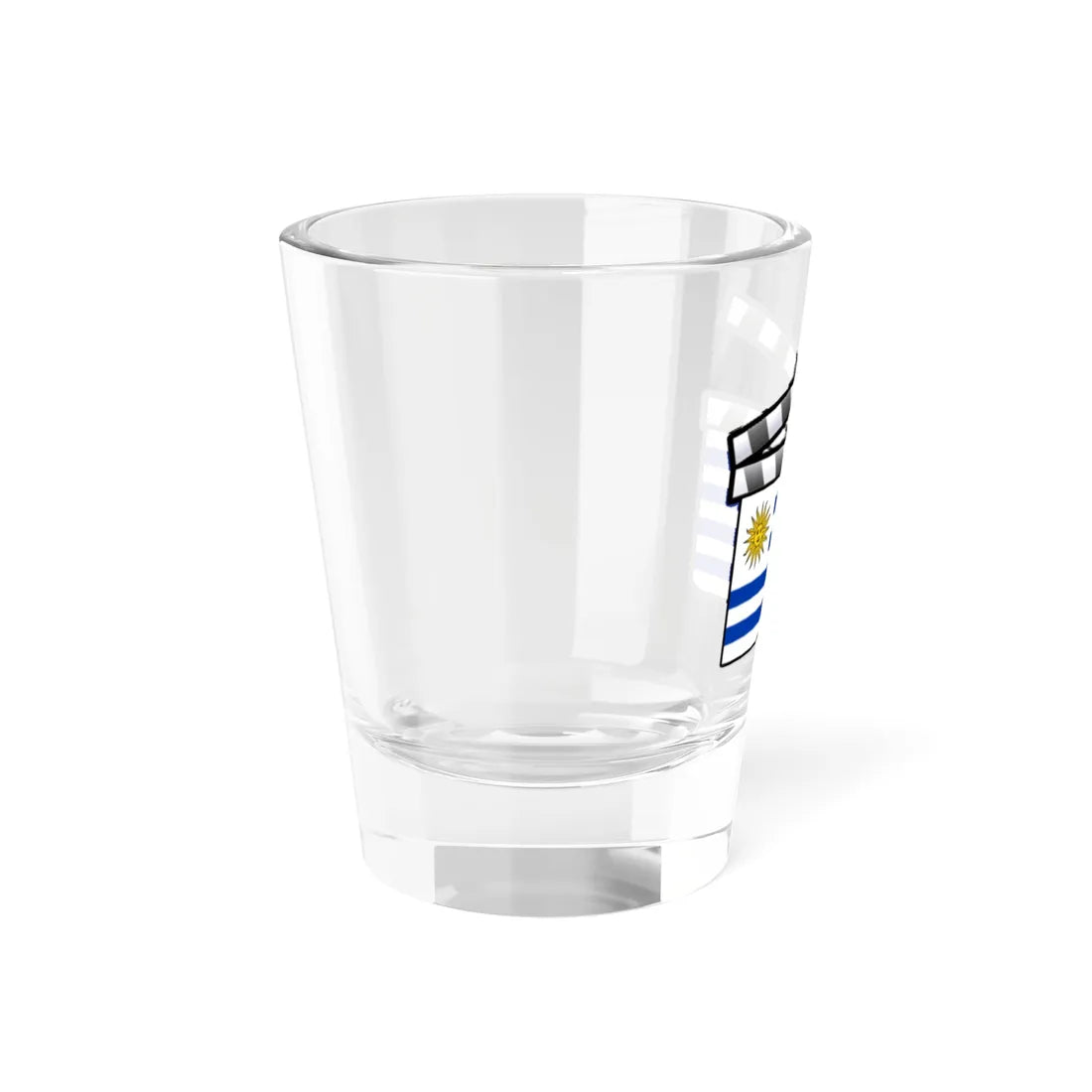 Uruguay film clapperboard (Uruguay) Shot Glass 1.5oz - Go Mug Yourself