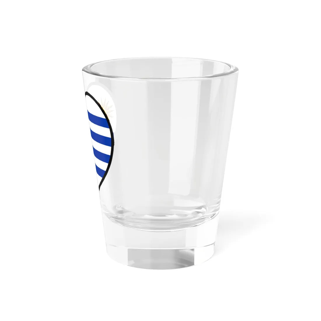 Uruguay flag heart (Uruguay) Shot Glass 1.5oz - Go Mug Yourself