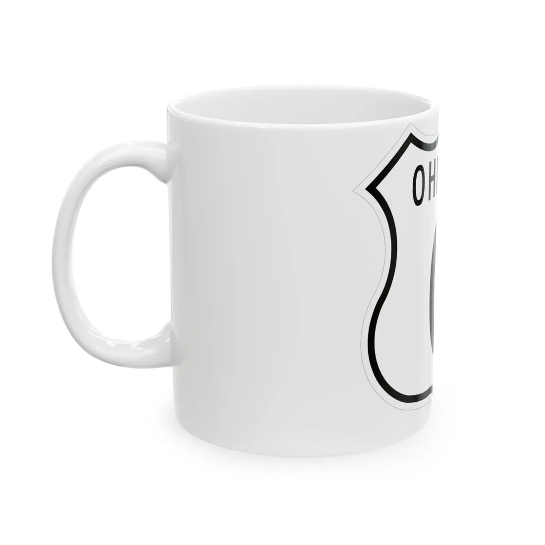 US 0 Ohio 1955 (Ohio) (Road Sign) White Coffee Mug - Go Mug Yourself