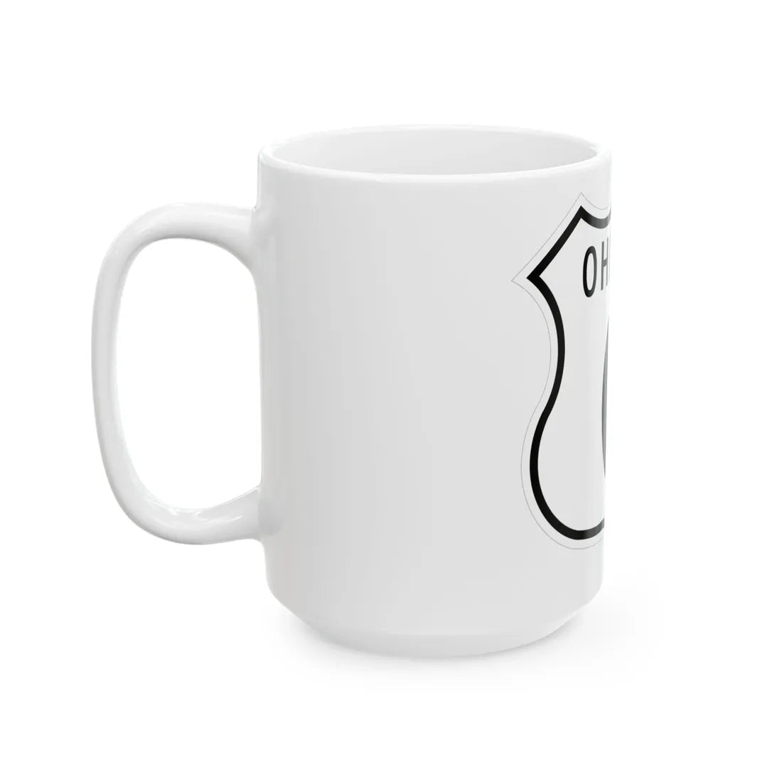 US 0 Ohio 1955 (Ohio) (Road Sign) White Coffee Mug - Go Mug Yourself