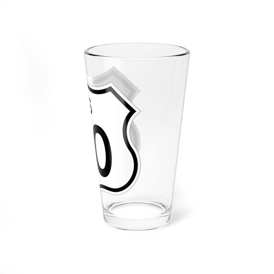 US 00 1961 cutout template (California) (Road Sign) Pint Glss 16oz - Go Mug Yourself