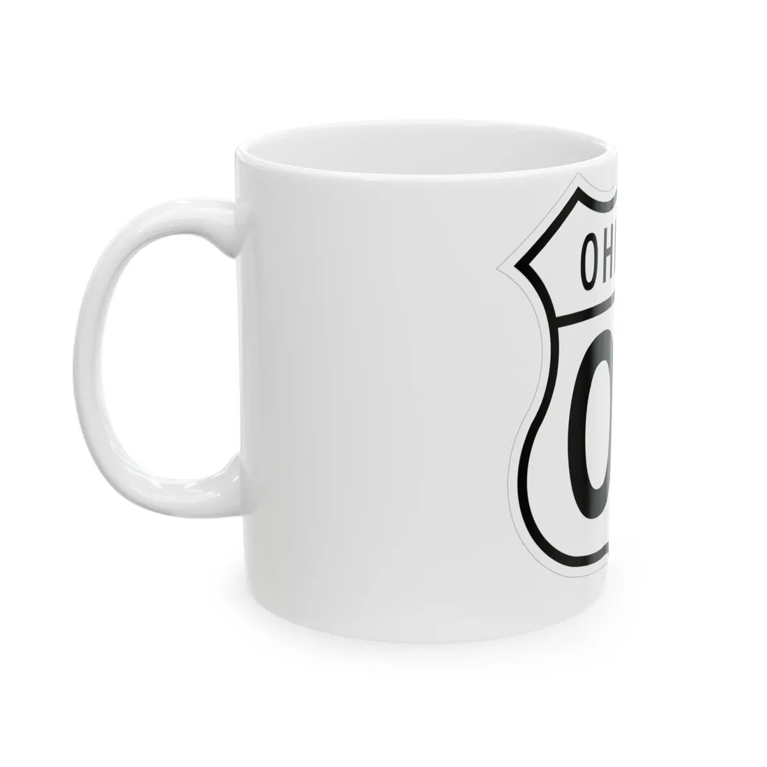 US 00 Ohio 1948 (Ohio) (Road Sign) White Coffee Mug - Go Mug Yourself