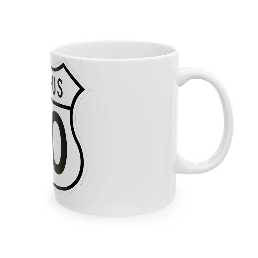 US 00 Ohio 1948 (Ohio) (Road Sign) White Coffee Mug - Go Mug Yourself