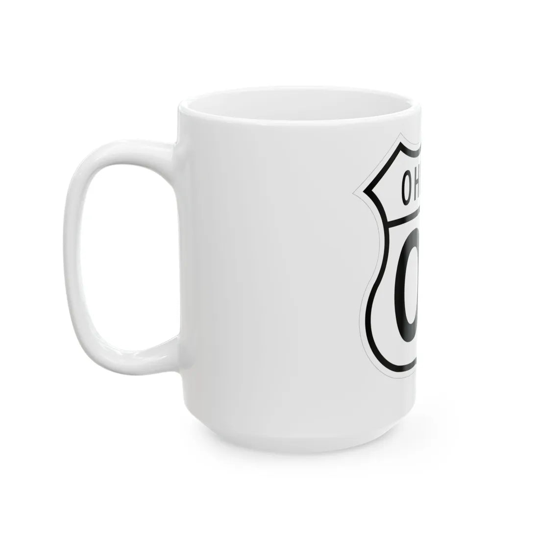 US 00 Ohio 1948 (Ohio) (Road Sign) White Coffee Mug - Go Mug Yourself